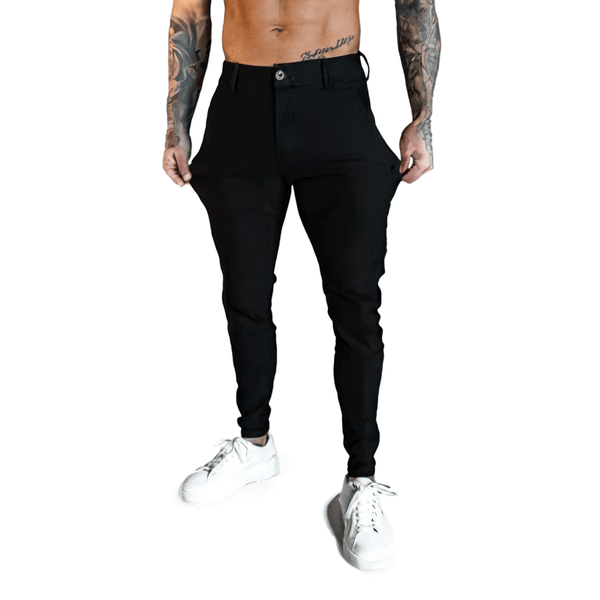 Super Slim Fit Chino - Fekete